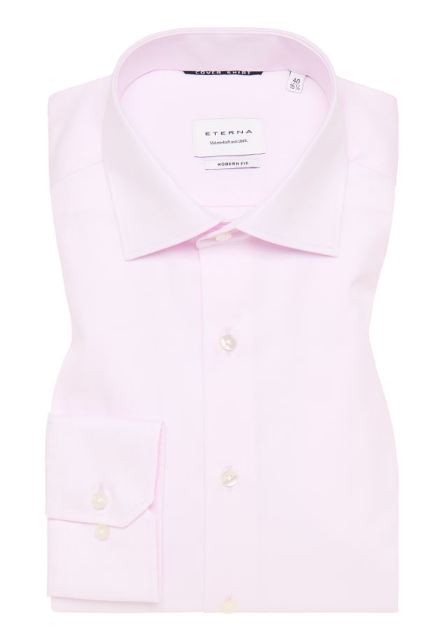 Eterna Camicia rosa eterna modern fit collo classico italiano Novità