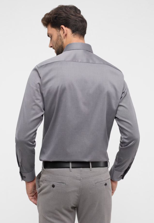 Eterna Camicia grigia eterna modern fit collo classico italiano Sconto