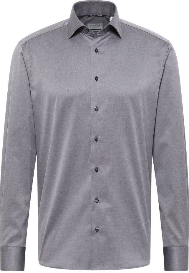 Eterna Camicia grigia eterna modern fit collo classico italiano Sconto