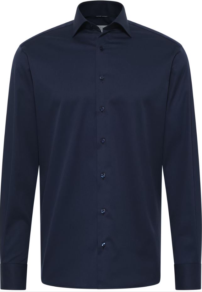 Eterna Camicia blu eterna modern fit collo classico italiano Offerta