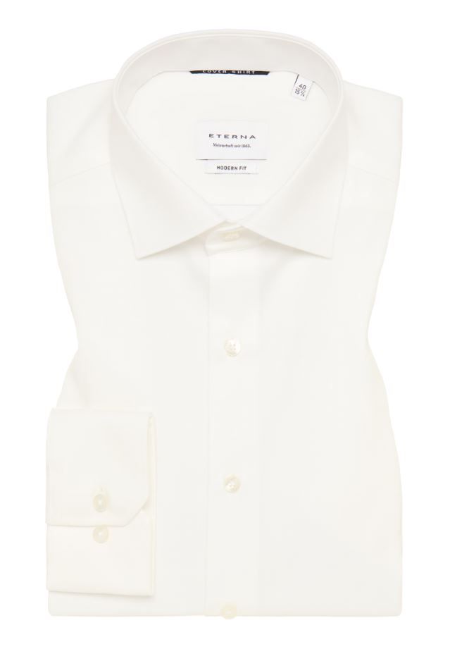Eterna Camicia beige eterna modern fit collo classico italiano Online