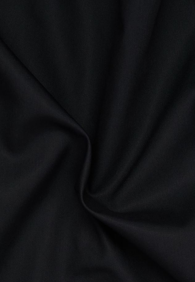 Eterna Camicia nera eterna comfort fit in popeline no stiro Offerte