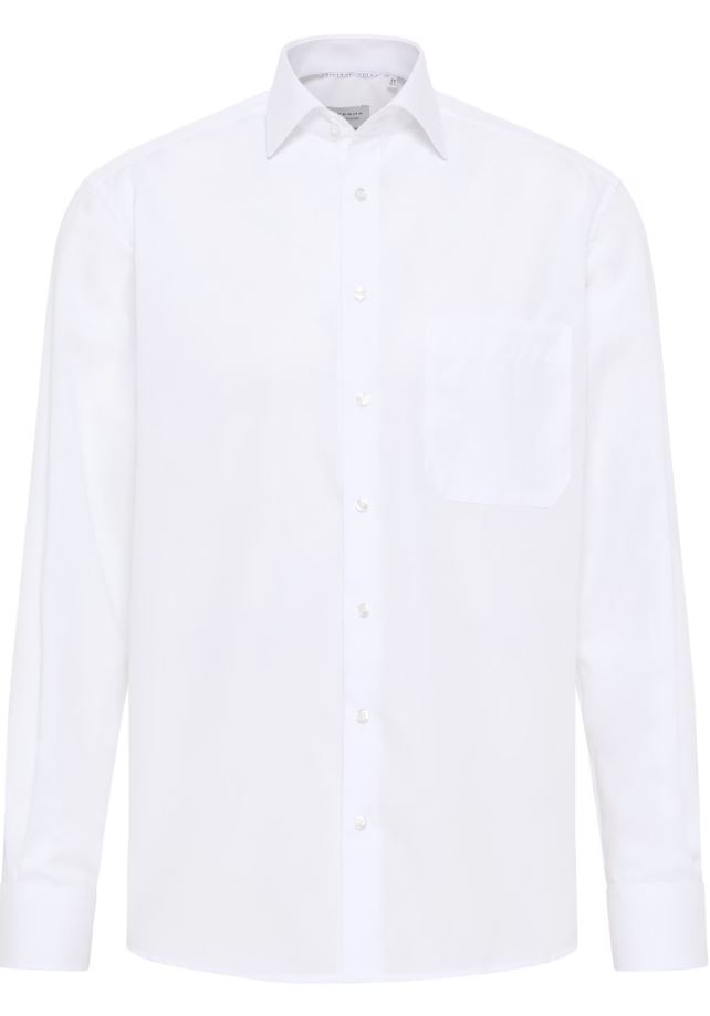 Eterna Camicia bianca eterna comfort fit in popeline no stiro Hotsell
