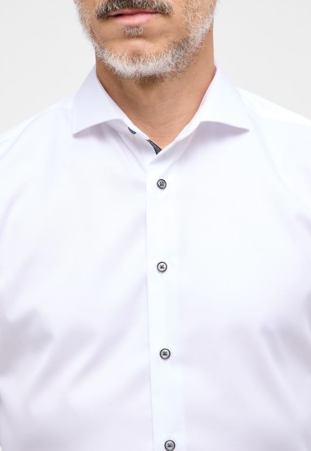 Eterna Camicia eterna slim fit bianca in cotone cover Negozio