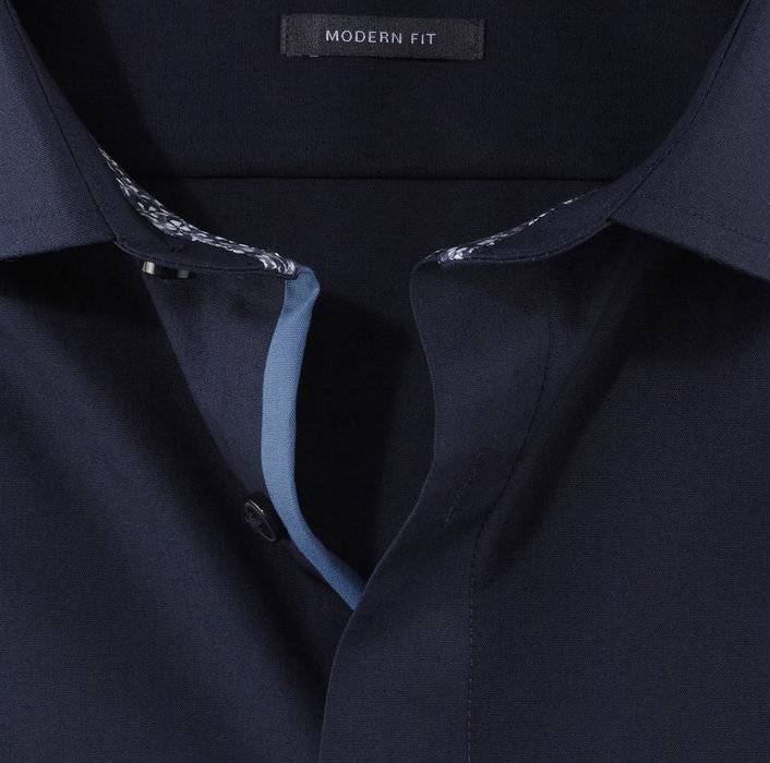Olymp Camicia olymp blu scuro modern fit con taschino Italy