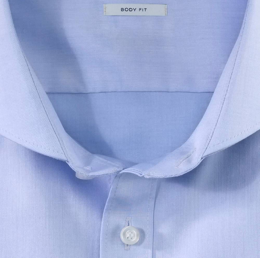 Olymp Camicia olymp celeste slim fit cotone twill stretch facile stiro In Linea