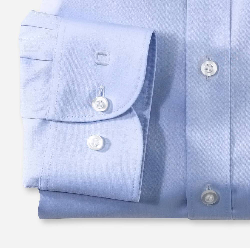Olymp Camicia olymp celeste slim fit cotone twill stretch facile stiro In Linea