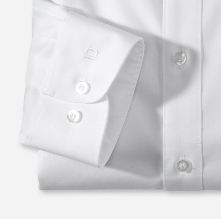 Olymp Camicia olymp bianca slim fit cotone twill stretch facile stiro Shopping online