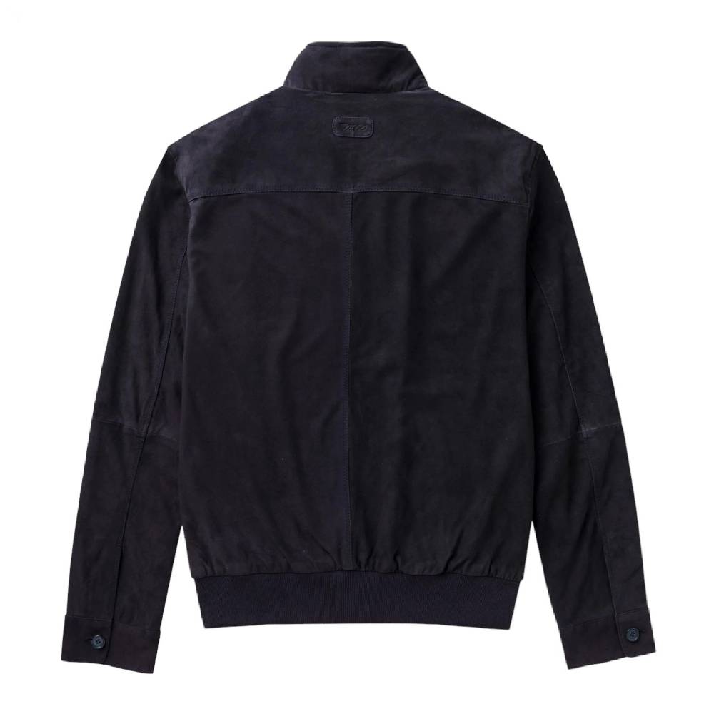 MCS Giacca bomber harrington mcs in pelle scamosciata Spedizione Gratuita