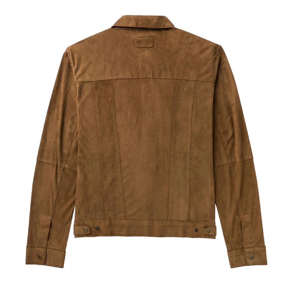 MCS Giacca overshirt sportiva mcs in pelle scamosciata Pezzi Unici