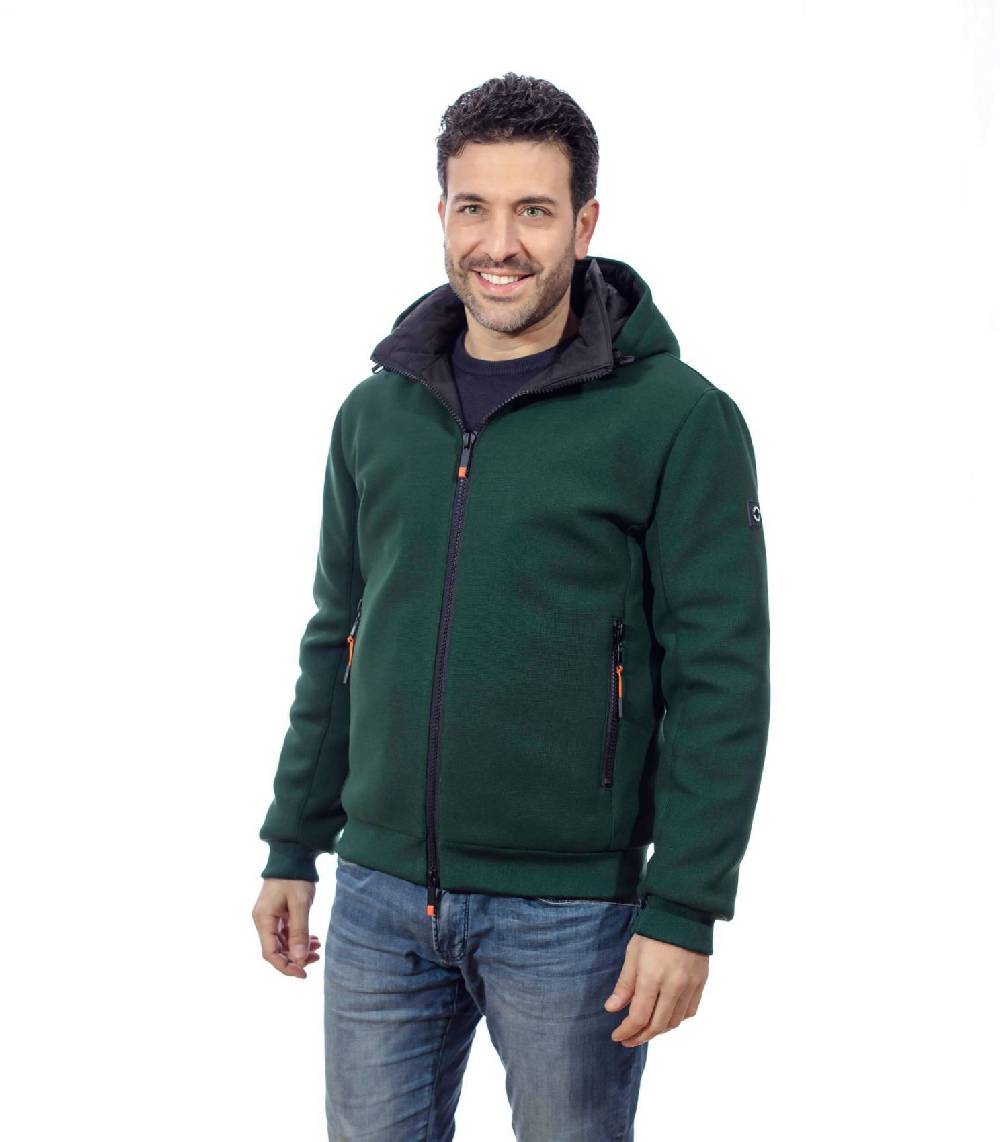 Adimari Giubbino verde adimari con cappuccio Negozi Online