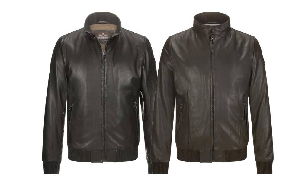 Milestone Bomber giubbino nero in pelle milestone Acquista Ora