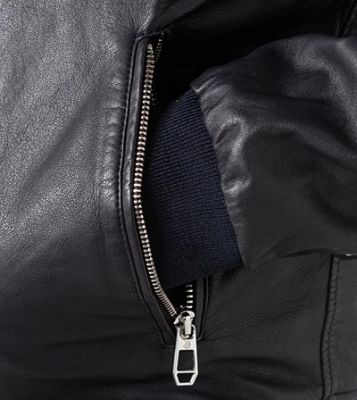 Milestone Giubbino bomber blu milestone in nappa di agnello Latest fashion