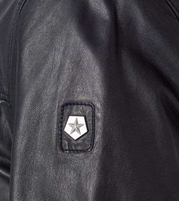 Milestone Giubbino bomber blu milestone in nappa di agnello Latest fashion