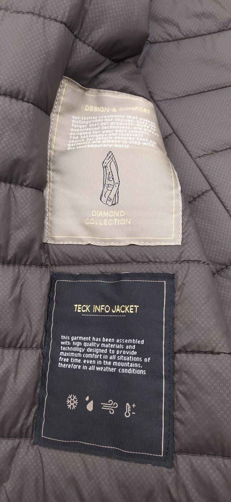 Adimari Trench impermeabile imbottito blu con pettorina anti vento staccabile Convenienza