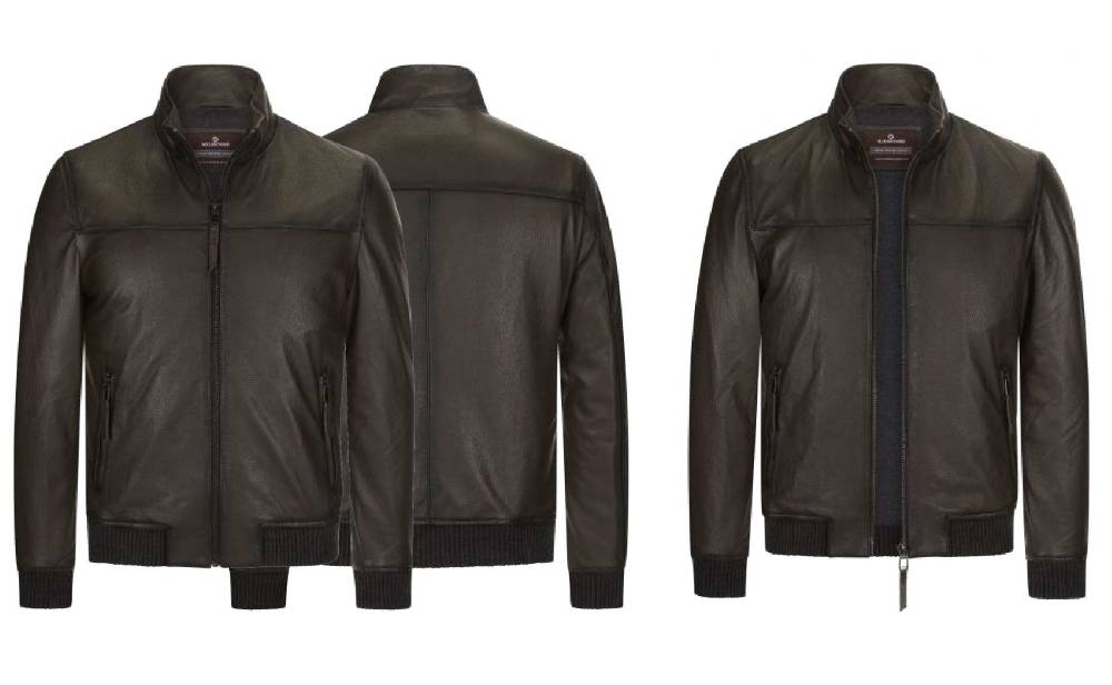 Milestone Giubbino bomber milestone marrone con elastico Offerta