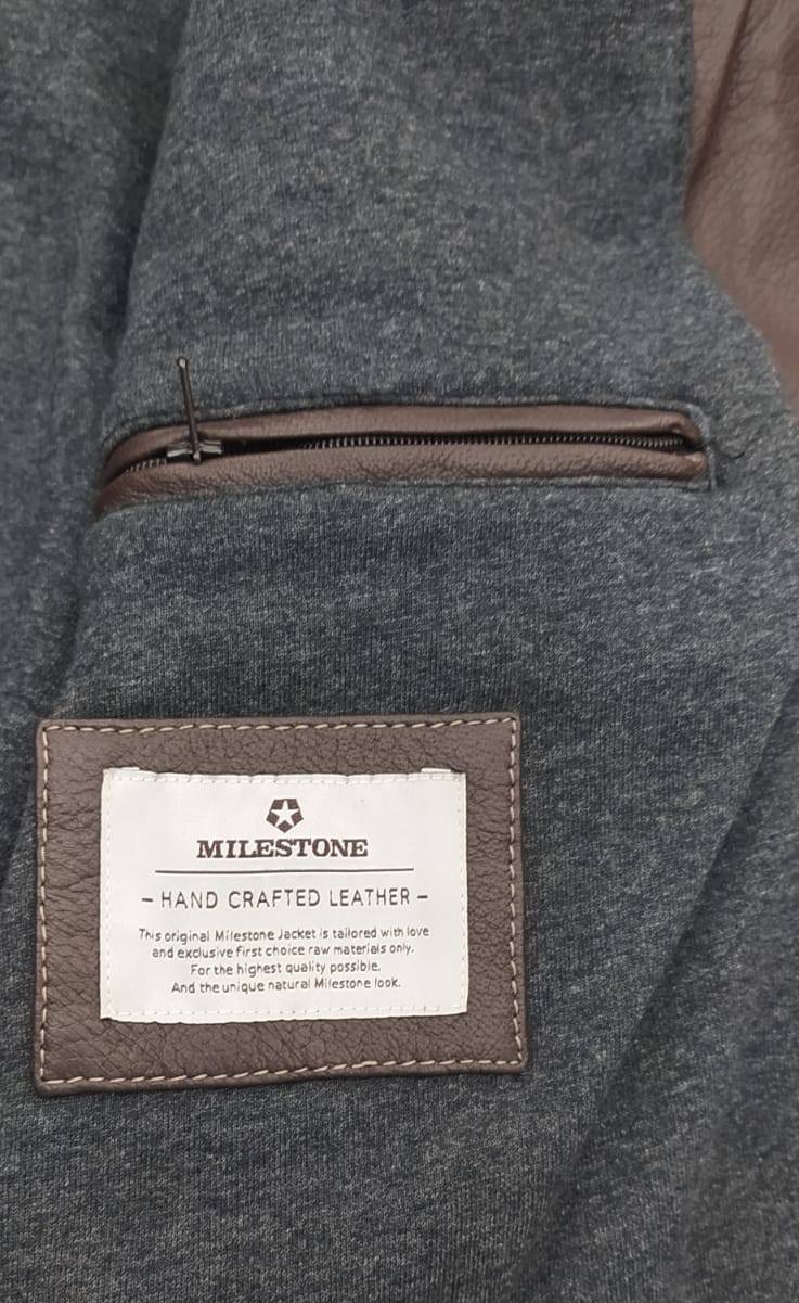 Milestone Giubbino bomber milestone marrone con elastico Offerta