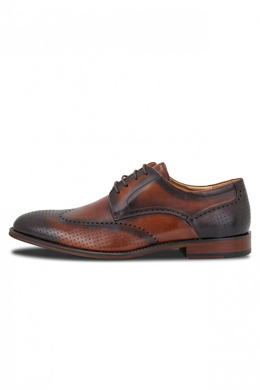 Digel Scarpa derby all'inglese color cognac elegante digel in vera pelle Outlet