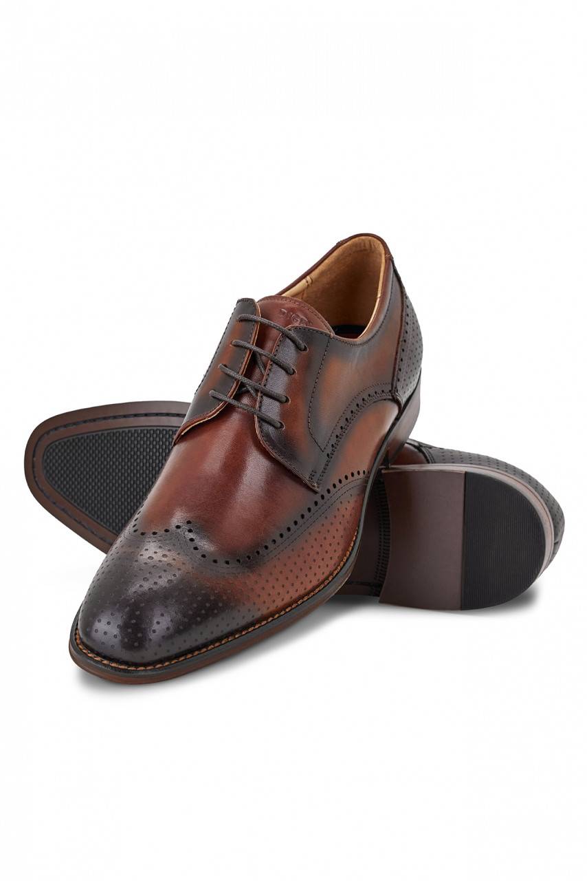 Digel Scarpa derby all'inglese color cognac elegante digel in vera pelle Outlet