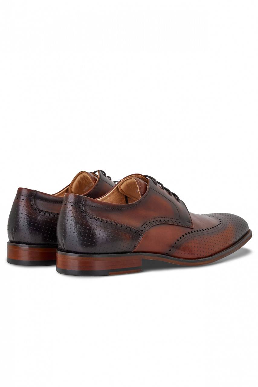 Digel Scarpa derby all'inglese color cognac elegante digel in vera pelle Outlet