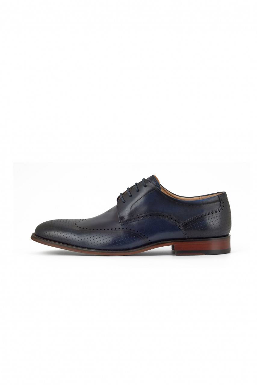 Digel Scarpa derby all'inglese blu elegante digel in vera pelle Saldi