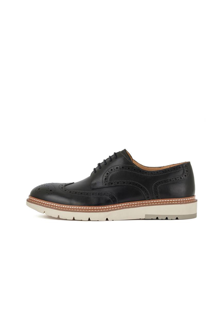 Digel Scarpa francesina all'inglese nera digel fondo gomma Saldi Di Fabbrica
