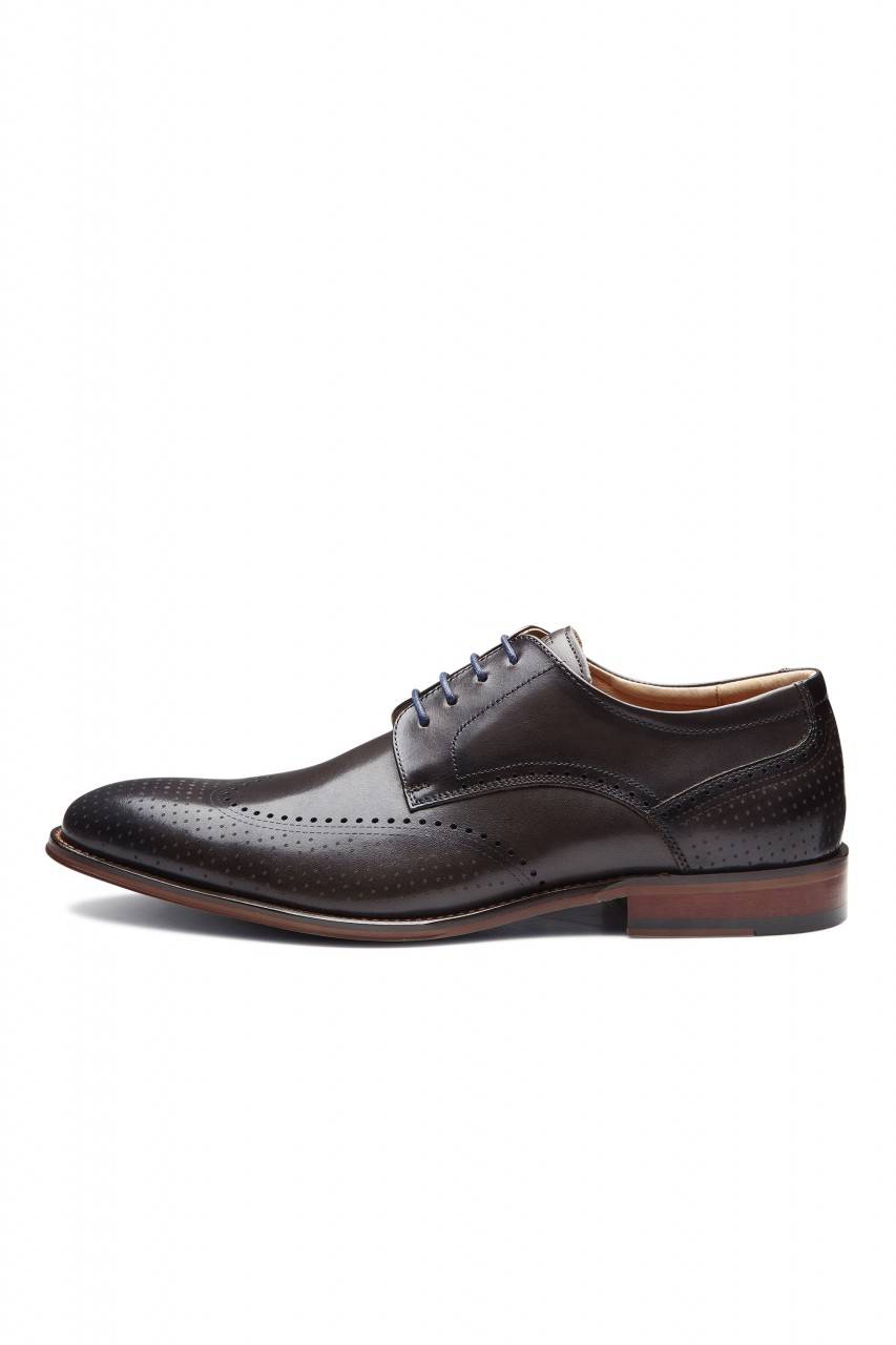 Digel Scarpa derby all'inglese grigio scuro elegante digel in vera pelle Vendite Flash