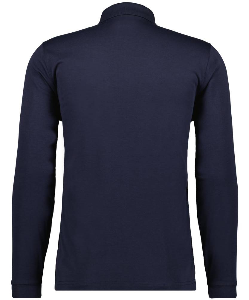Ragman Polo blu scuro con taschino ragman no stiro modern fit Italy