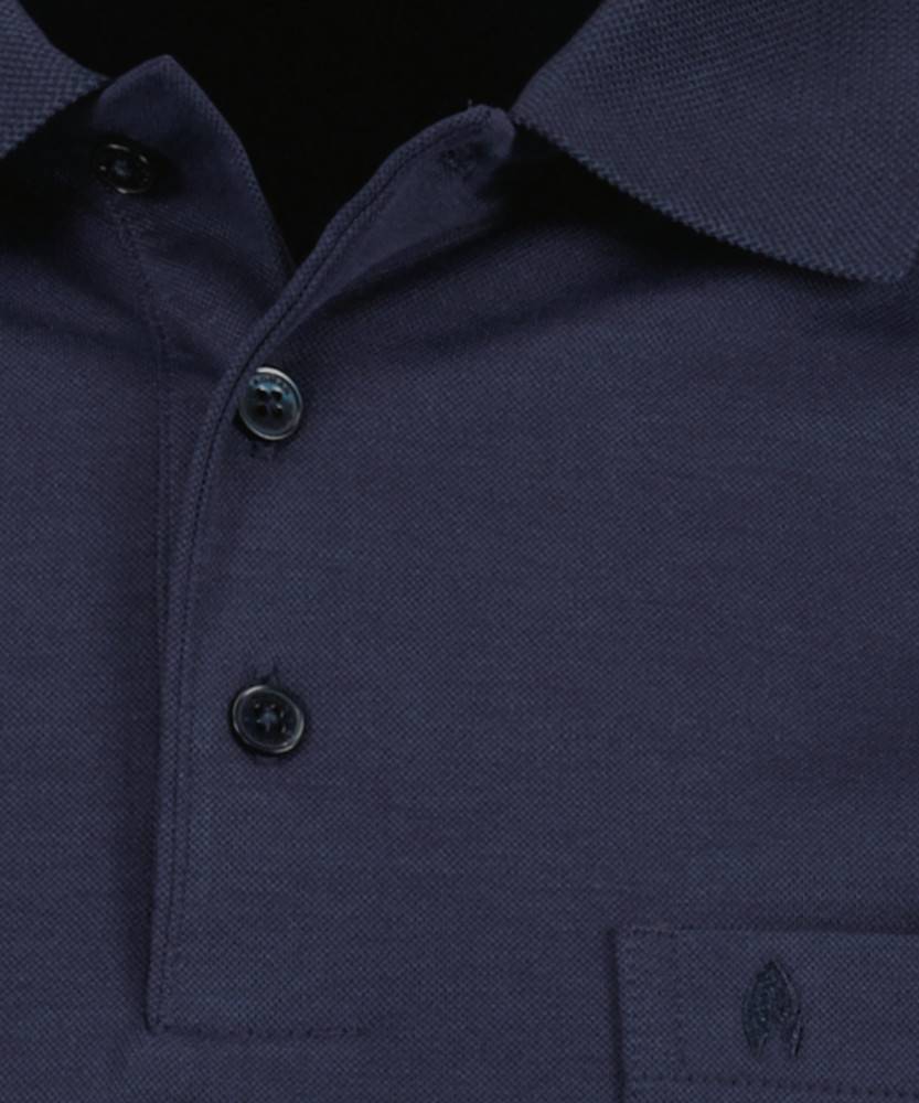 Ragman Polo blu scuro con taschino ragman no stiro modern fit Italy