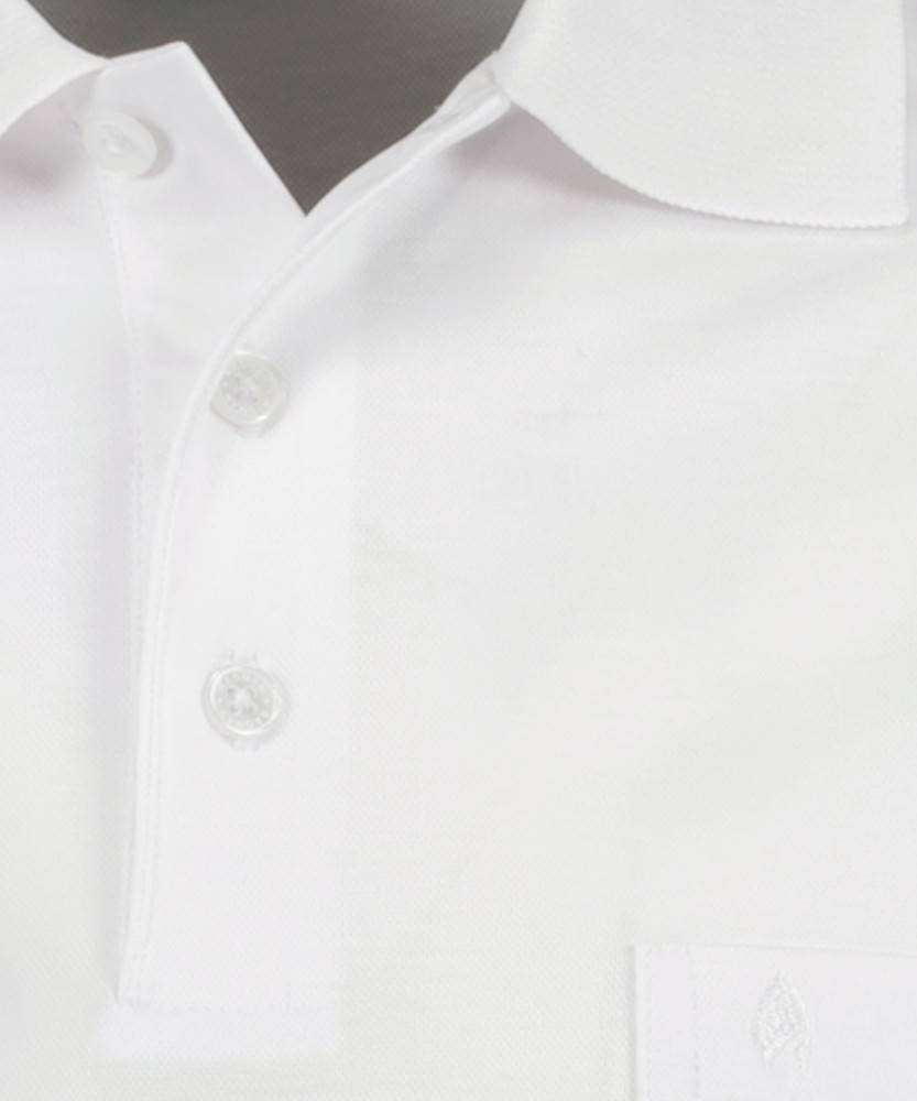 Ragman Polo bianca con taschino ragman no stiro modern fit 2025