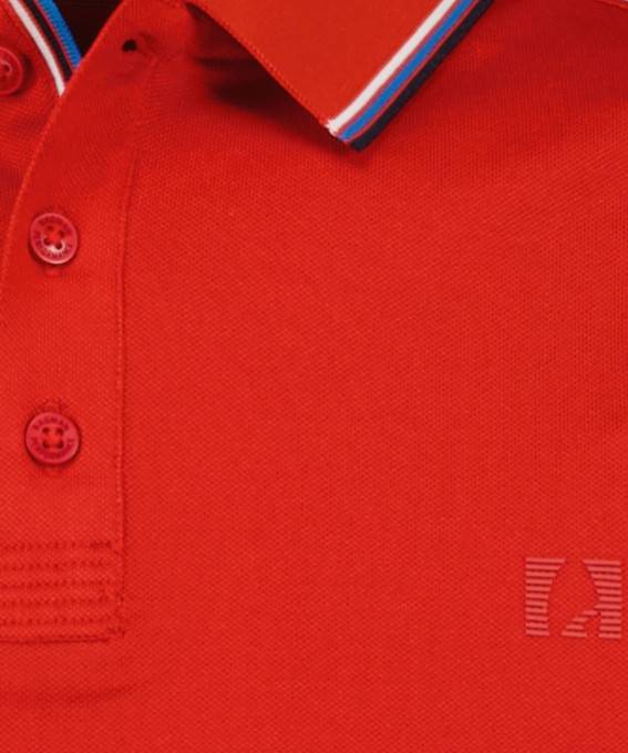 Ragman Polo rossa in tessuto performante ragman modern fit Qualità
