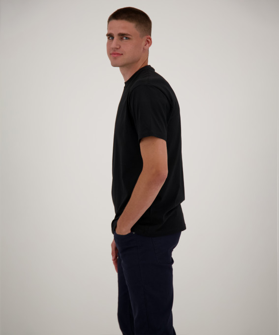 Ragman Due t-shirt nere ragman in puro cotone jersey Soddisfazione Garantita