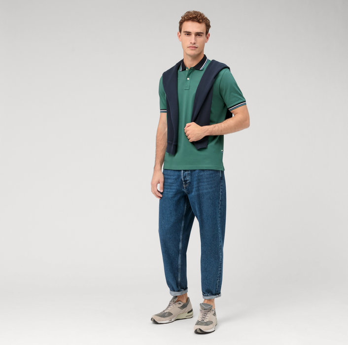 Olymp Polo verde olymp regular fit cotone piqué Presa
