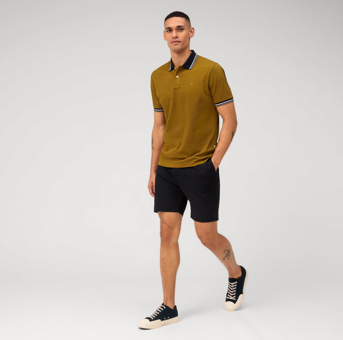 Olymp Polo color cachi olymp regular fit cotone piqué Sconto