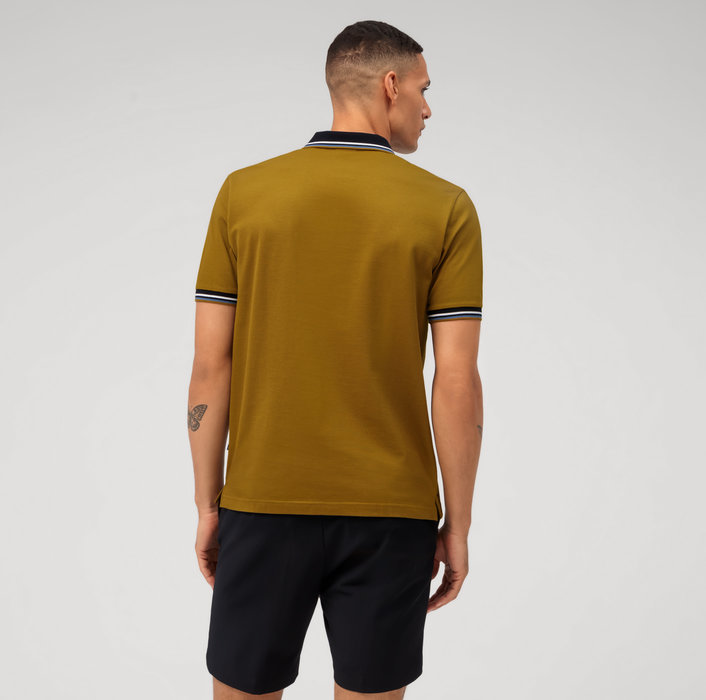 Olymp Polo color cachi olymp regular fit cotone piqué Sconto