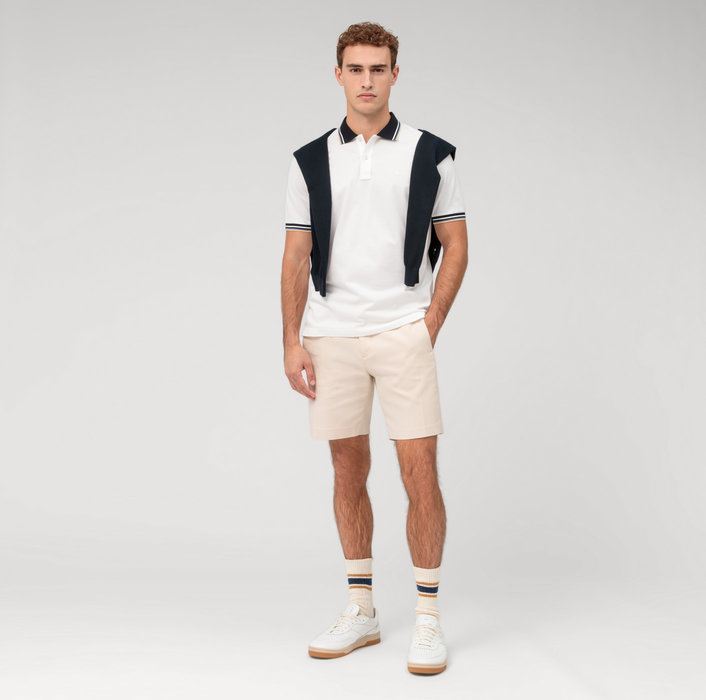 Olymp Polo bianca olymp regular fit cotone piqué Offerta
