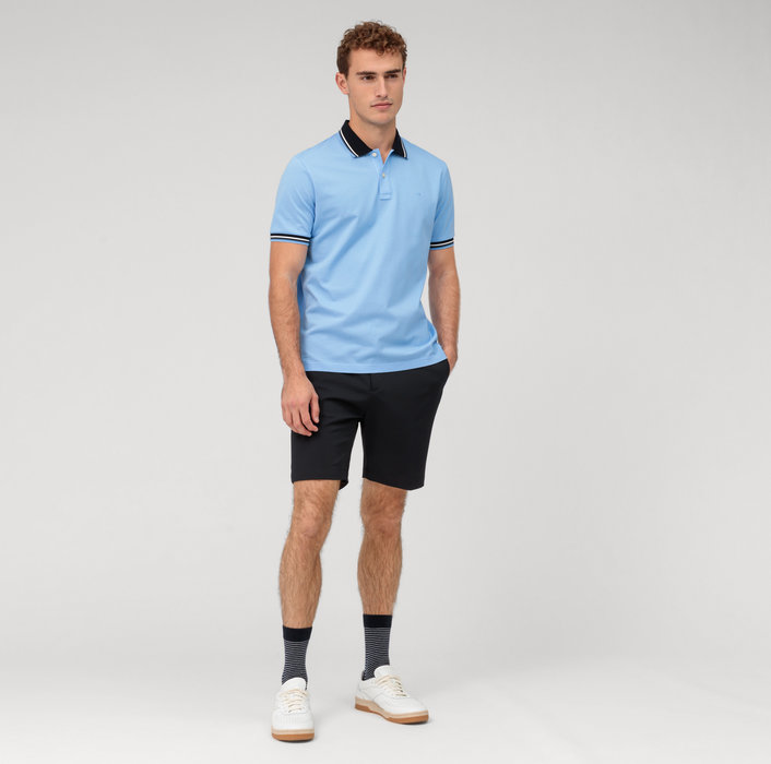 Olymp Polo celeste olymp regular fit cotone piqué Online