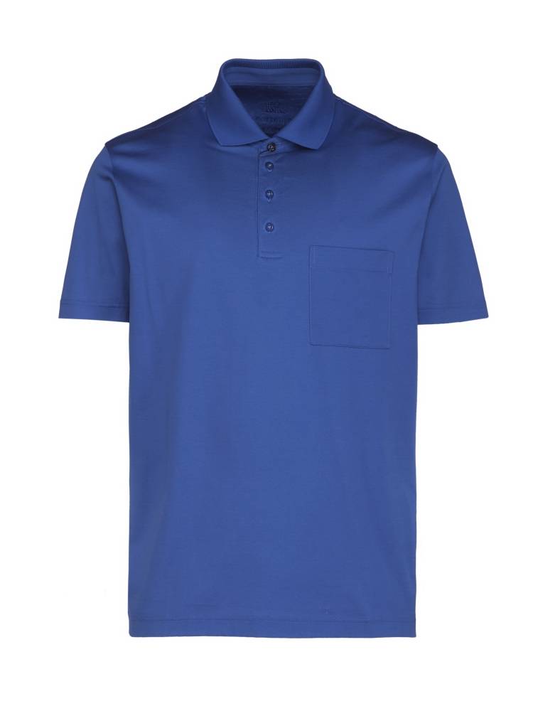 Montechiaro Polo montechiaro maniche corte in jersey filo di scozia con taschino Saldi