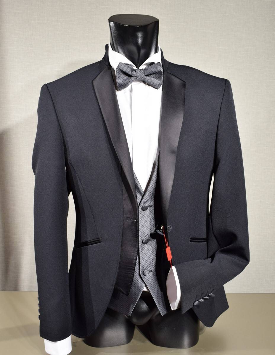 Musani Milano Cerimonia Smoking moderno slim fit nero musani cerimonia In Saldo