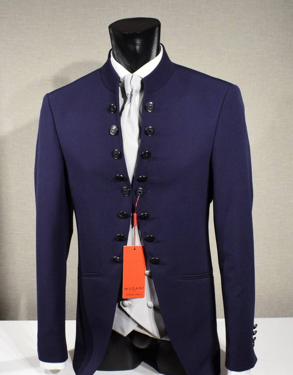 Musani Milano Cerimonia Abito musani bluette modello coreana slim fit Nuova