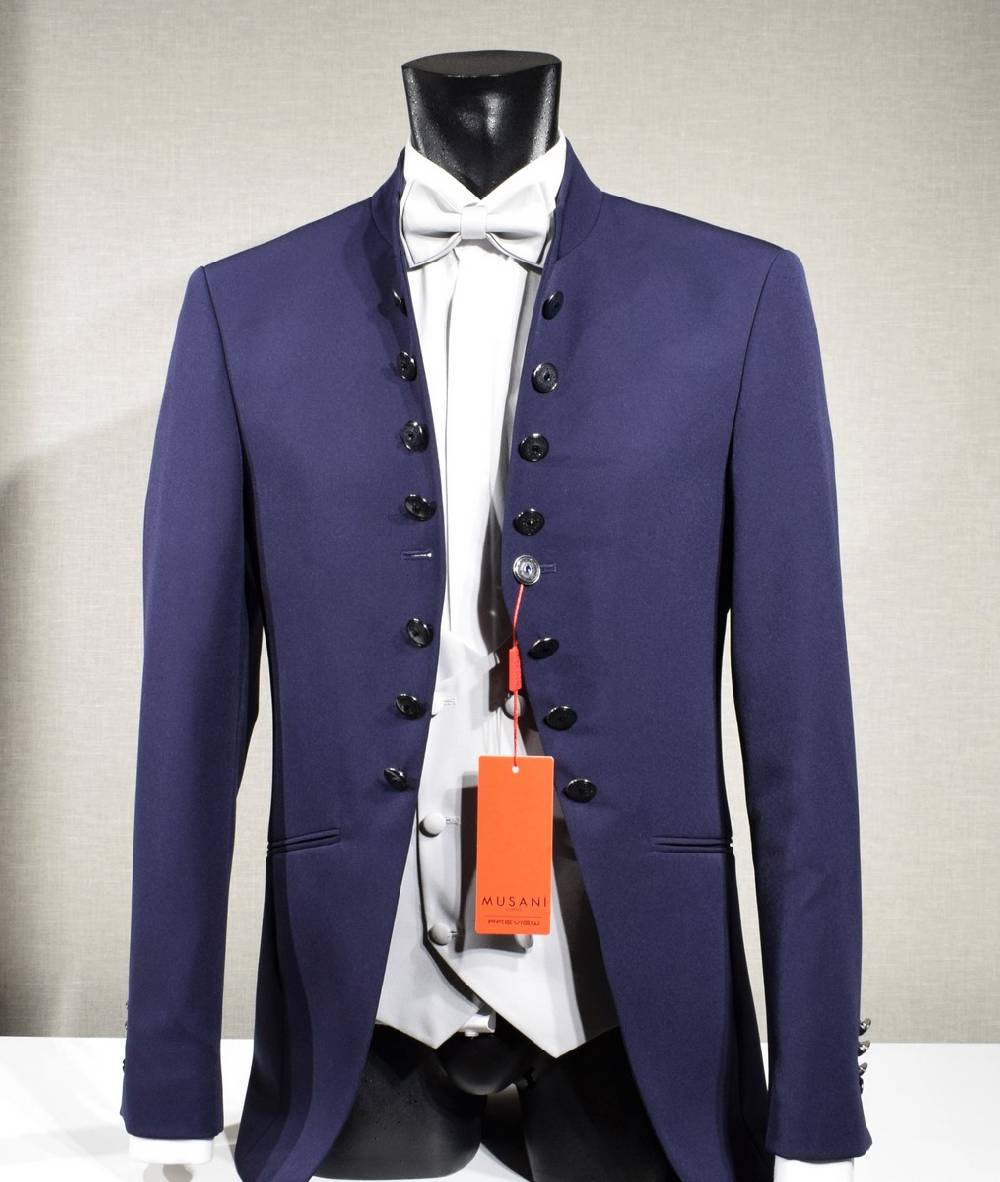 Musani Milano Cerimonia Abito musani bluette modello coreana slim fit Nuova
