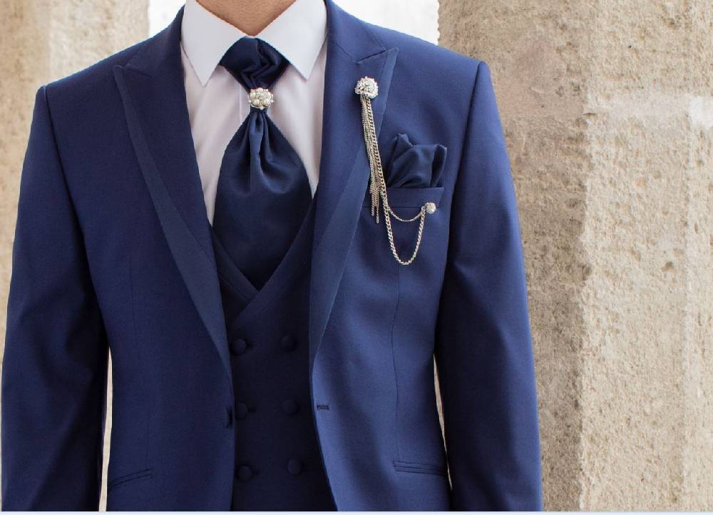 Musani Milano Cerimonia Abito bluette slim fit musani cerimonia completo di panciotto cravatta camicia Spedizione Gratuita