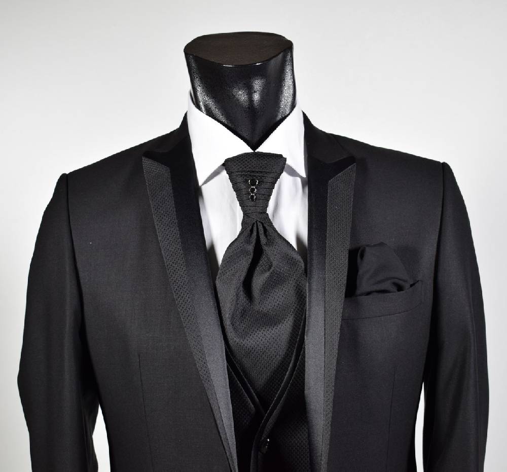 Musani Milano Cerimonia Abito nero slim fit Musani cerimonia Soddisfazione Garantita