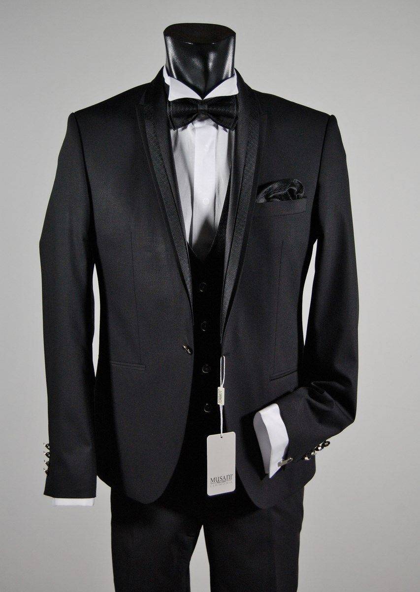 Musani Milano Cerimonia Abito elgante musani cerimonia nero slim fit Acquista Ora