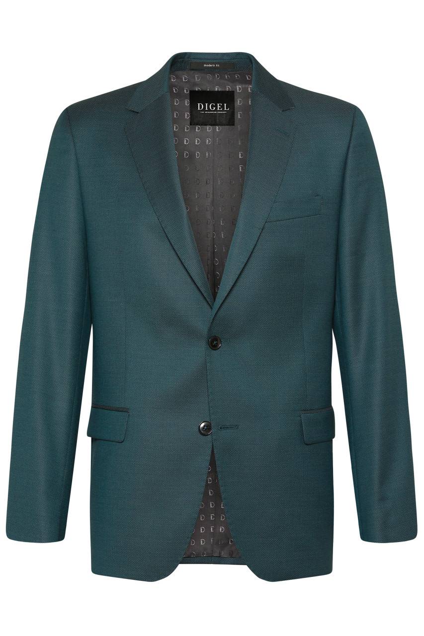 Digel Abito verde fantasia piccola digel drop sei modern fit tessuto reda 110's Novità