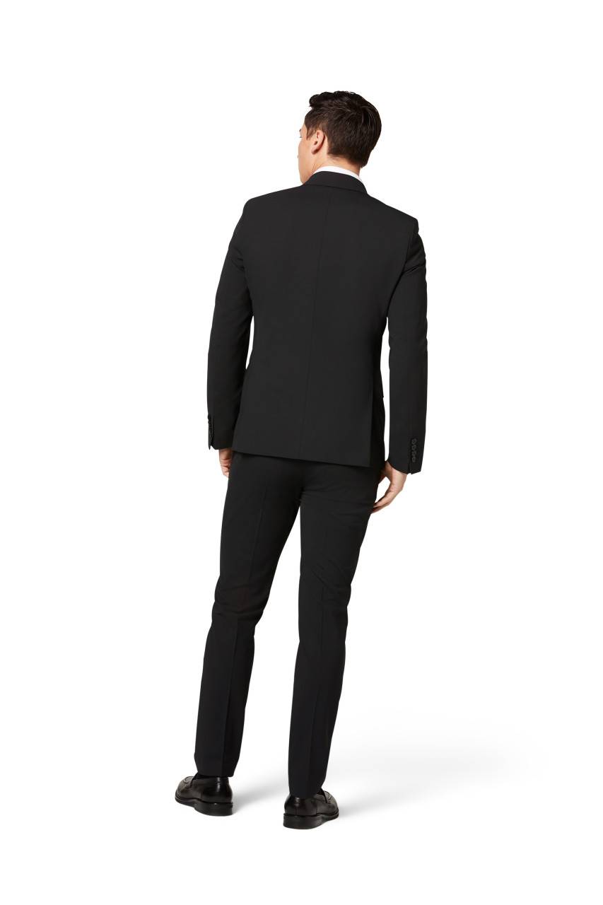 Digel Abito nero digel slim fit doppiopetto misto lana bi-stretch Presa
