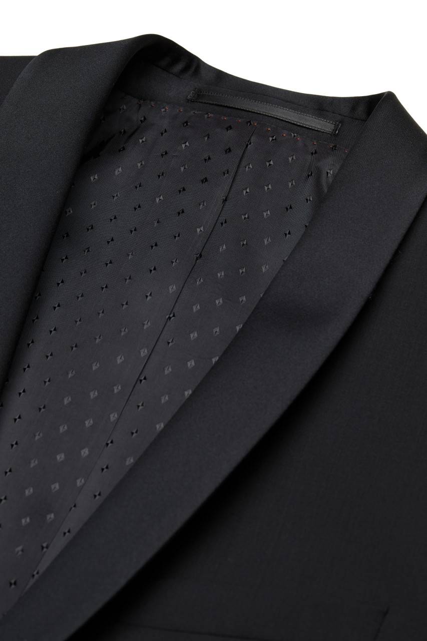 Digel Smoking nero da gala digel slim fit in fresco lana natural stretch Offerta esclusiva