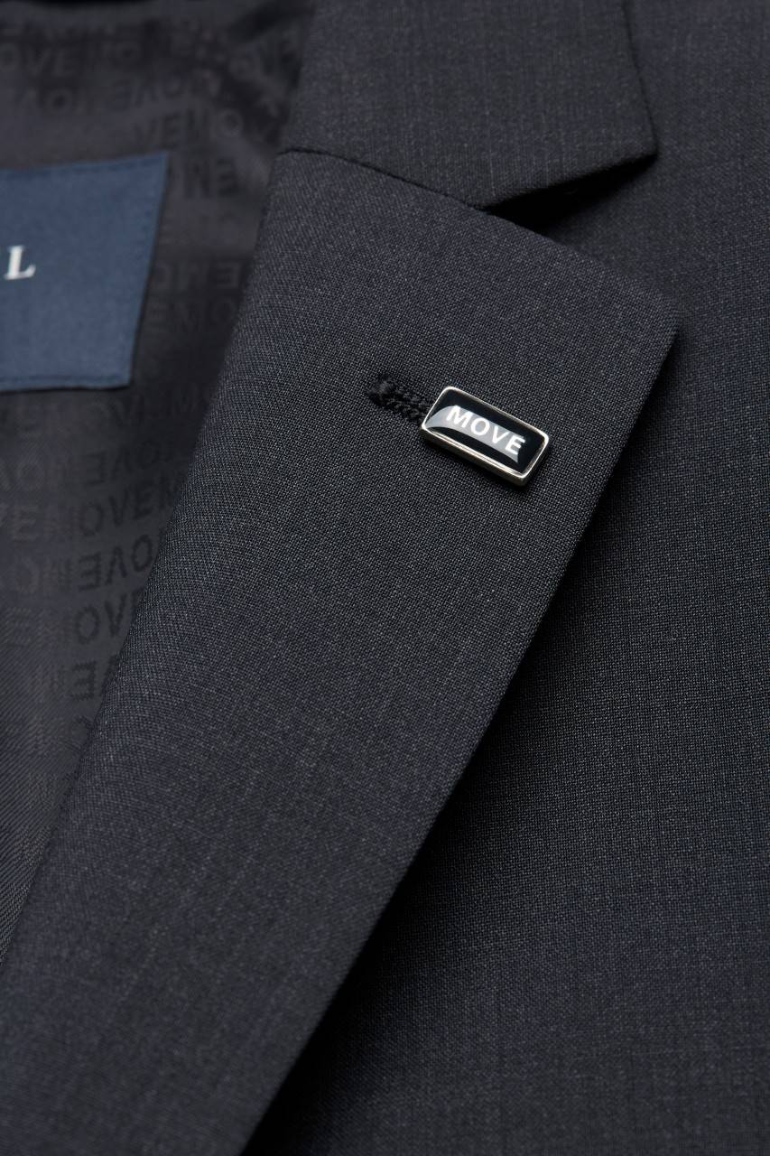 Digel Abito digel drop quattro corto slim fit grigio antracite lana marzotto super 100's Italia