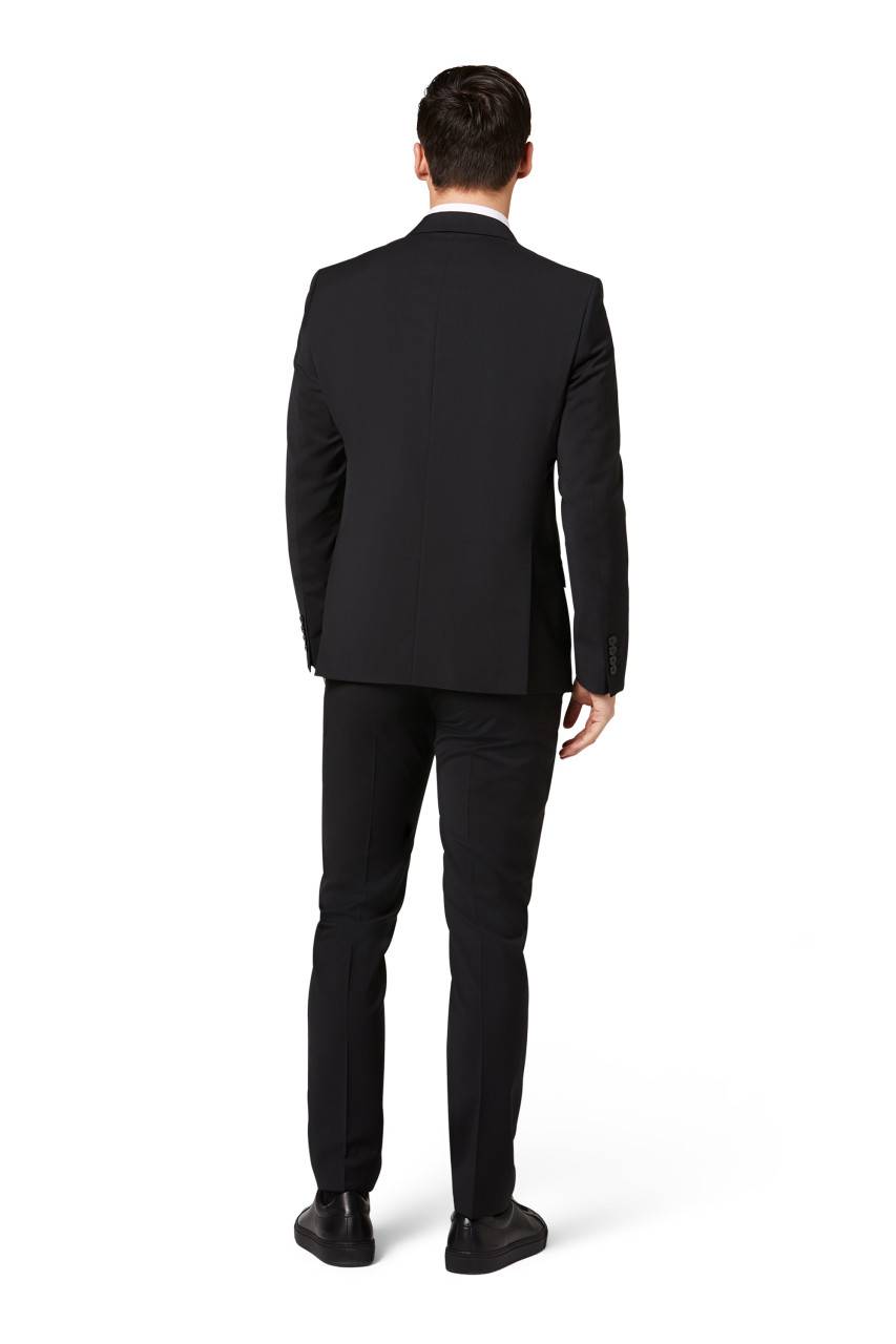 Digel Abito digel drop quattro corto slim fit nero lana marzotto super 100's Qualità