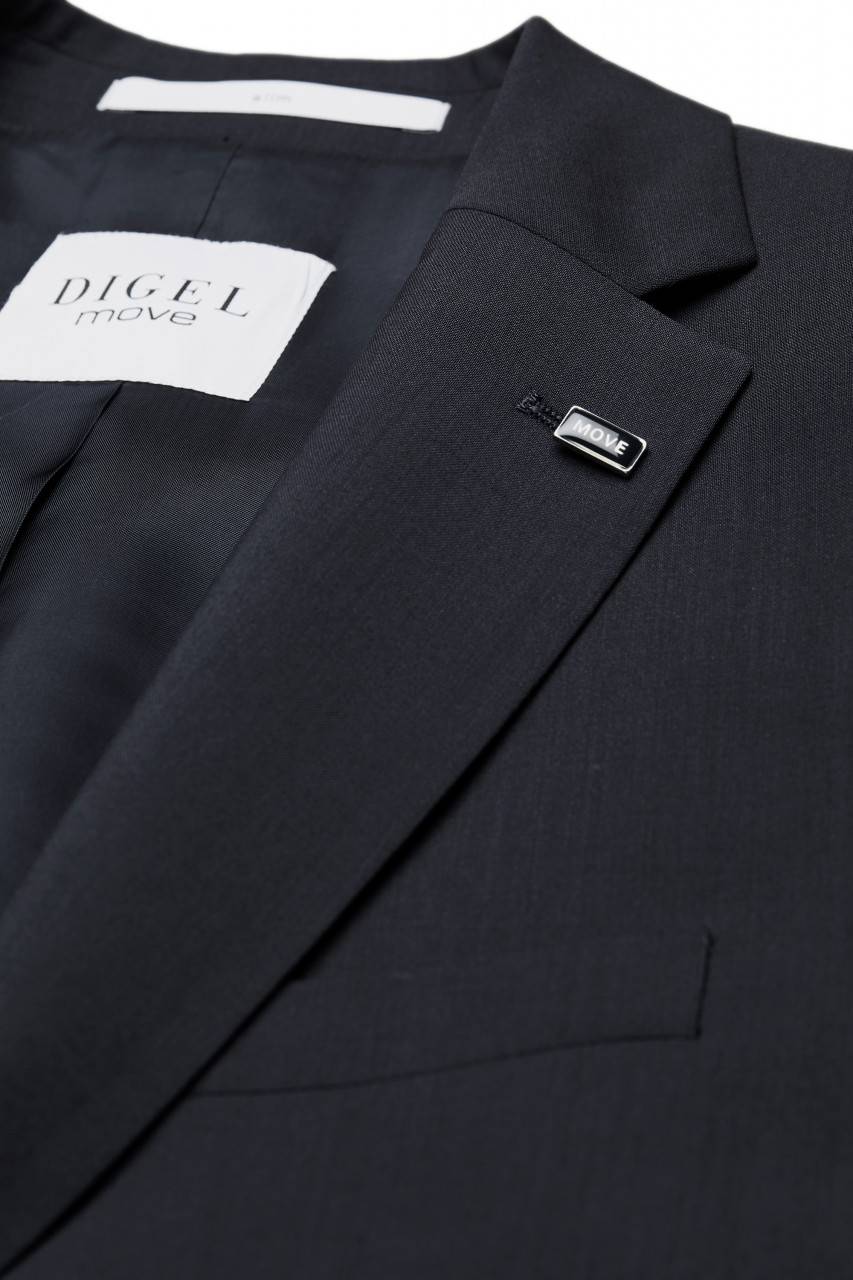 Digel Abito digel slim fit blu scuro lana marzotto super 100's Pezzi Unici
